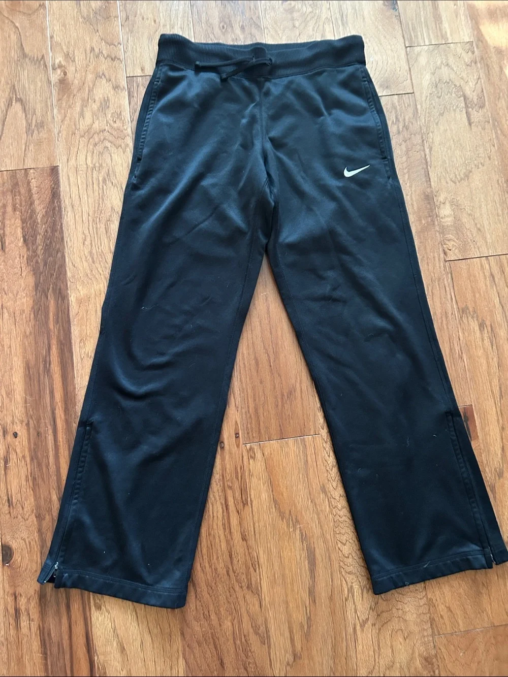 Nike Black Women’s Jogger Pants with White Swoosh